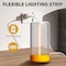 Auge Light Auge Light Mini 5.70 in. Yellow Modern Rechargeable and Dimmable Flexible filament LED Table Lamp AGDSLYL2202 - alternate 5